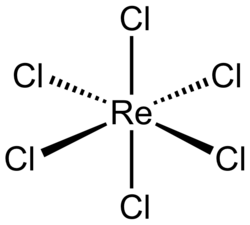 Strukturformel von Rhenium(VI)-chlorid