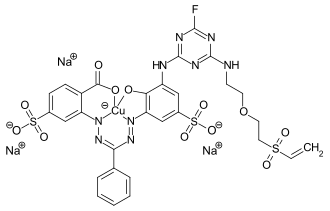 Strukturformel von C.I. Reactive Blue 235