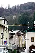 Der Reckturm über der Altstadt, Blick von der Metzgergasse aus