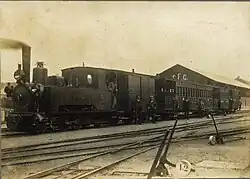SFG Lok 4 in Sant Feliu de Guíxols, um 1900