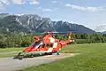 Bis November 2019 kam ein Leonardo da Vinci zum Einsatz. Heute noch fliegt ein Hubschrauber dieses Typs in Untervaz in Graubünden.