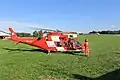REGA 7 Nach der Landung auf dem Flughafen Sitterdorf.