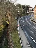 Ehemaliger Haltepunkt Reichenbach (Vogtl) Reichsstraße, Blick Richtung Reichenbach (Vogtl) unt Bf (2017)