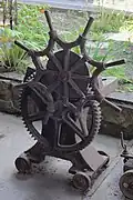 Alte Reifenstauchmaschine