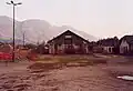 Zustand der Remise im Bahnhof Meran während des Stillstandes der Vinschger Bahn