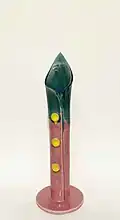 Renate Fuhry, Vase, Keramik, glasiert, 1980