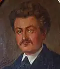 Ottokar Renger: Bildnis eines jungen Mannes (Ausschnitt), 1872