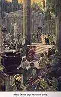 Oedipus zeigt sich dem Volk