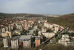 1963/64 erbaute Materialseilbahn Reșița in Rumänien
