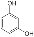 Strukturformel von Resorcin