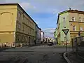 Bauten in der Resslova-Straße in Pilsen