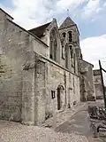 Südfassade der Kirche Saint-Aubin