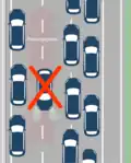Geisterfahrer in der Rettungsgasse