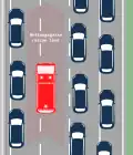 Rettungsgasse bei drei Fahrspuren und Verwendung des Standstreifens