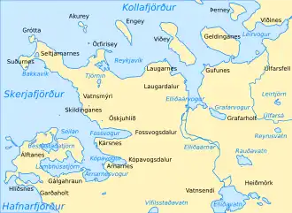 Karte der Region