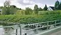 Pontonbrücke über die Wupper