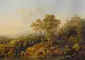 Rheinlandschaft mit Burg (1830)