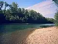 Rheinseitenkanal von der Verbindung des Peterhafens zum Rhein