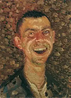 Selbstbildnis, lachend, 1908