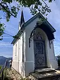 Riedersteinkapelle seitlich von vorne Sicht nach Westen