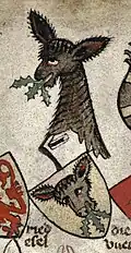 Wappen derer von Riedesel im Armorial Gelre, 1369–1414