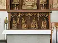 Predella des Magdalenenretabels mit den Vier Evangelisten.