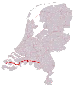 Verlauf der A58