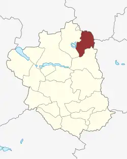 Lage des Jystrup Sogn in der Ringsted Kommune
