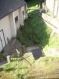 Teil der Betonrinnenanlage an der Mühlenanlage
