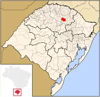 Lage von Passo Fundo in Rio Grande do Sul
