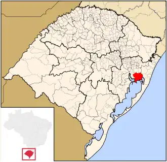 Lage von Viamão in Rio Grande do Sul