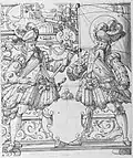 Riss zu einer Lenzburger Stadtscheibe, 1600