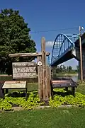Leavenworth liegt auf der Westseite des Missouri Rivers