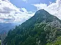 Roßsteingipfel von der Tegernseer Hütte aus fotografiert