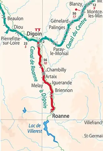 Verlaufsskizze des Kanals