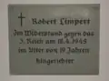 Gedenktafel in der Kirche St. Ludwig