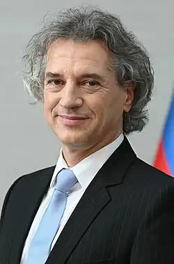 Amtierender slowenischer Ministerpräsident Robert Golob
