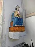 Bemalte Holzmadonna