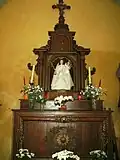 Holzschnitz-Altar der Kapelle Notre-Dame