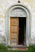 Eingang zur heutigen Kirche
