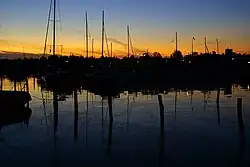 Abendstimmung am Hafen