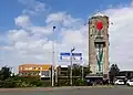 Roelofsarendsveen, Wasserturm in Straßenbild