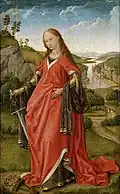 van der Weydens St. Katharina, am 18. Juni 1809 im Wiener Belvedere requiriert, im September 1815 an Österreich restituiert