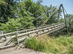 Rohrhängebrücke Aufeld über die Aare