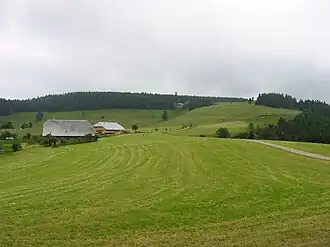 Der Rohrhardsberg vom Schänzlehof aus gesehen
