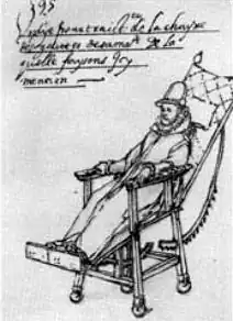 Rollenstuhl von Philipp&nbsp;II. von Spanien, 1595