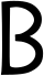 Lateinisches B (Antiqua)