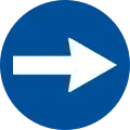 Fahrtrichtung – rechts