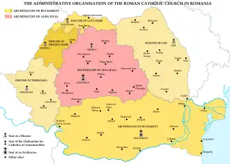 Karte der Kirchenprovinz