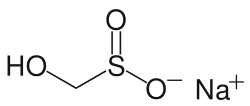 Strukturformel von Natriumhydroxymethansulfinat